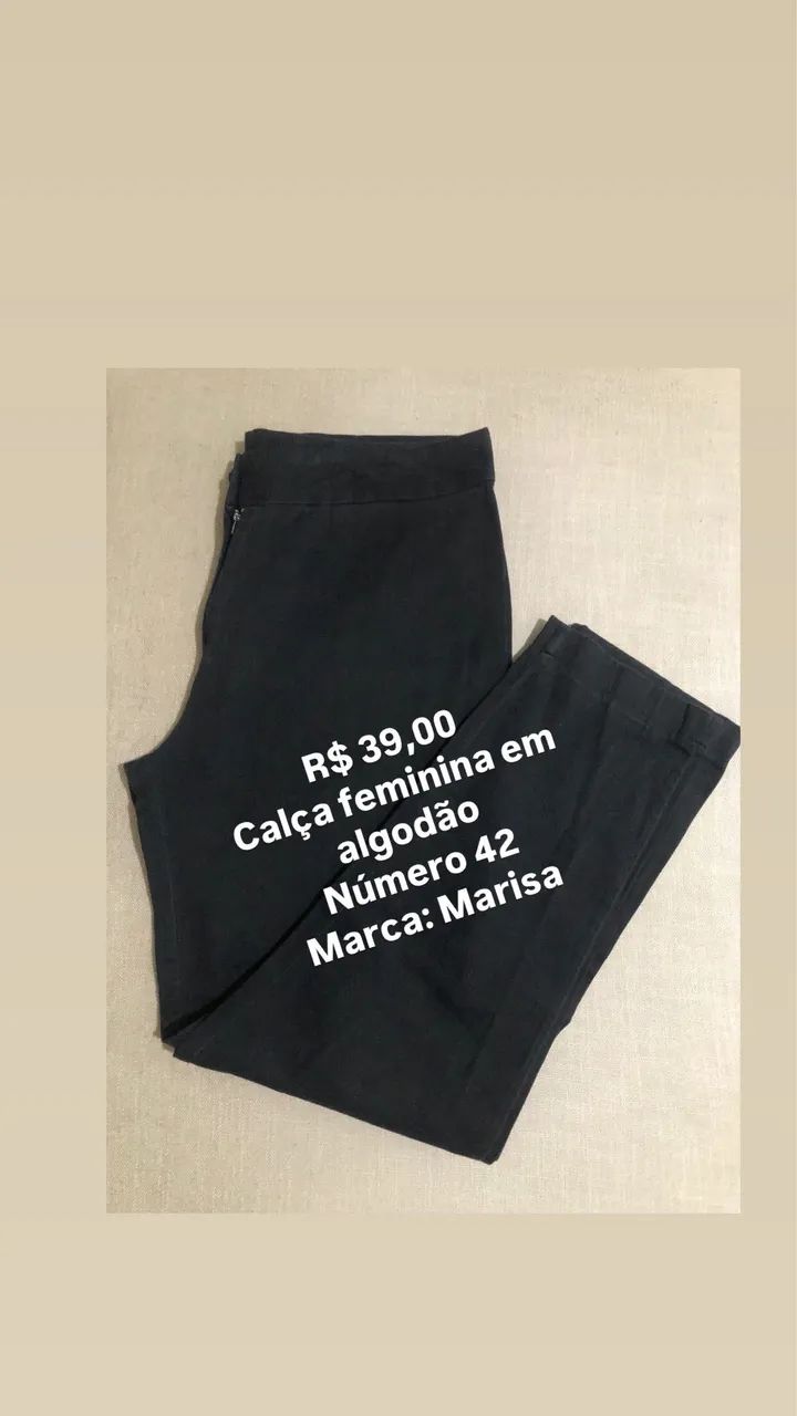 Calça feminina número 42 Preta - Foto 2