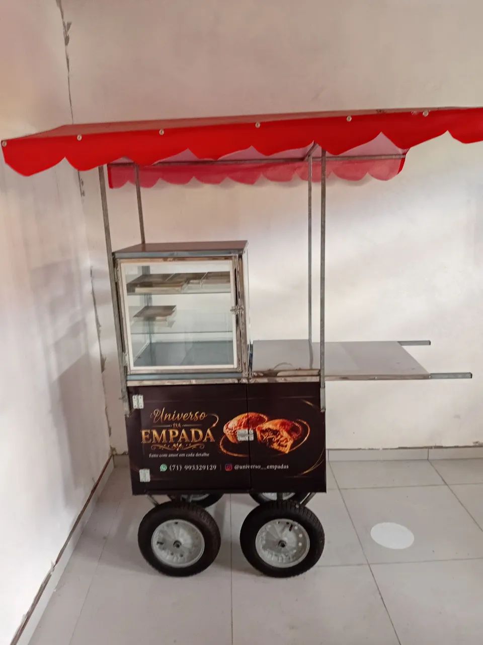  Carrinho para venda de lanches 