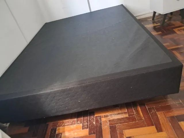 Base Box Casal 138x36 Suede Preto - Cristalflex - Foto 3