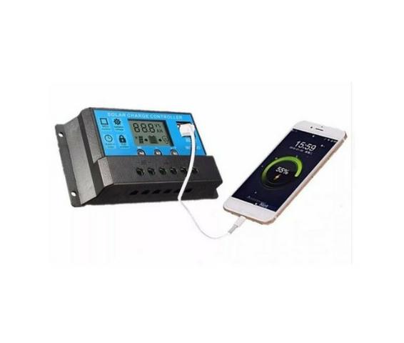 Painel 150w Controlador de carga Pwm 30Ah - Foto 2