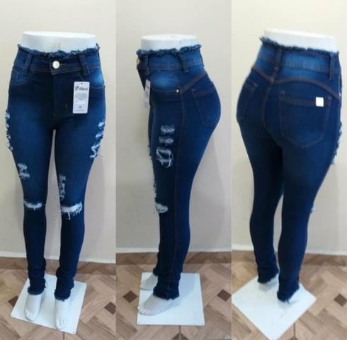 Calcas jeans femininas kit com 10 unidades - Foto 2