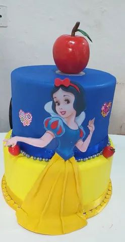 Locação Bolo Fake - Branca de Neve