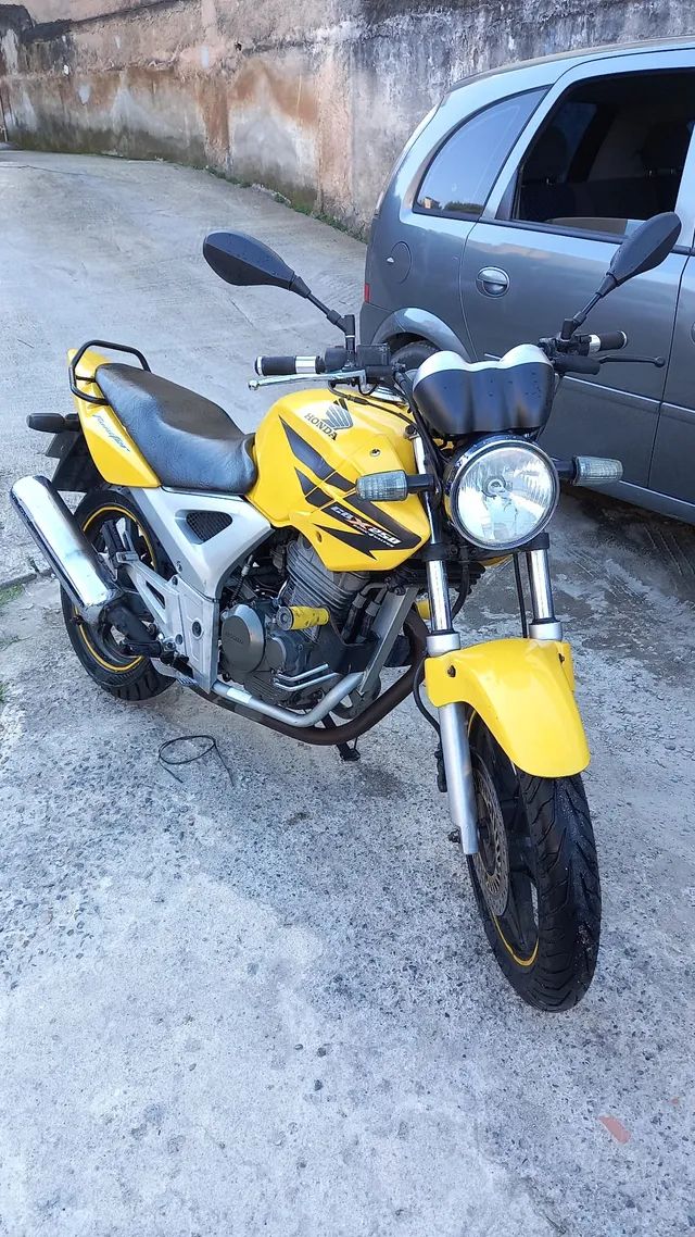 Honda cbx 250 twister,2008, amarela, r$ 6.500 em Brasil