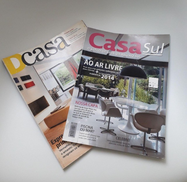Revistas de decoração / design de interiores / arquitetura