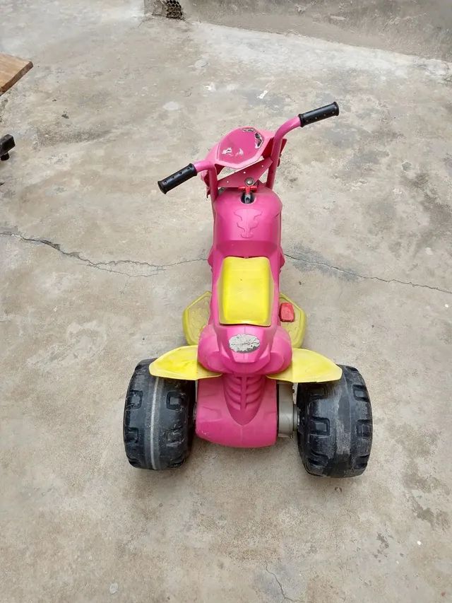 Moto Elétrica Bandeirante Infantil PINK XT3 Até 25kg Rosa