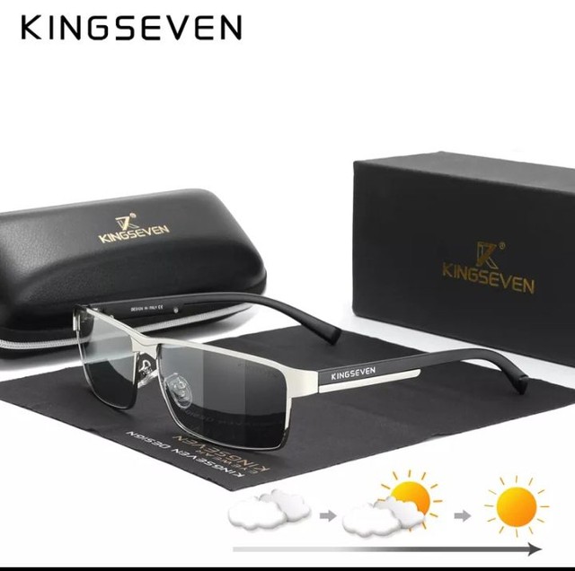 Óculos kingseven monocromático com lente polarizada e proteção uv 