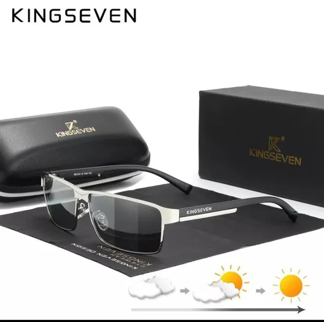 Óculos kingseven monocromático com lente polarizada e proteção uv