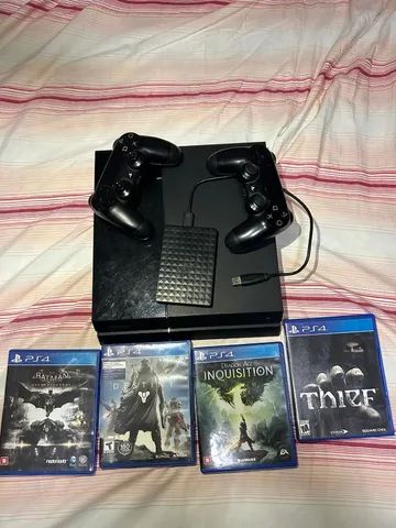 ps4 pro + 2 controles+ 4 jogos - Videogames - Centro, Florianópolis  1245397556