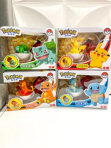 Pokebola Kit C/ 12 Pçs Bola Pokemon Pop-up Com Boneco Dentro em