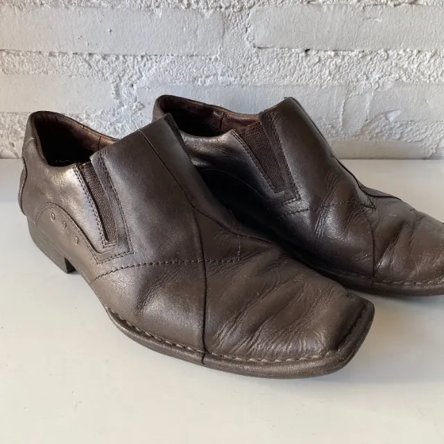 C222 Sapato Ferracini original couro tamanho 39 forma grande