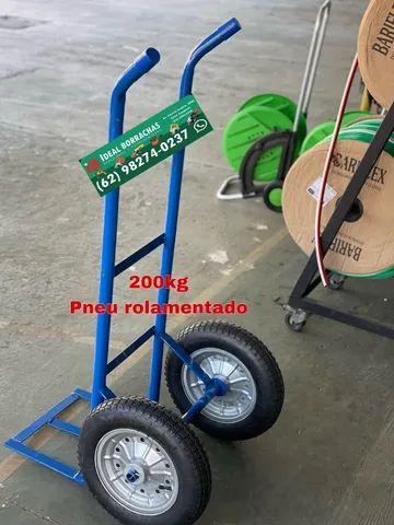 Carrinho carga 200kg - pneu rolamentado - Foto 2