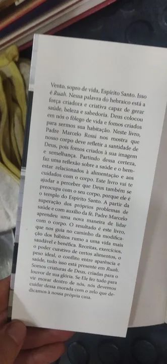 Livro Ruah - Padre Marcelo Rossi - Quebrando paradigmas sobre saúde e magreza - Foto 4