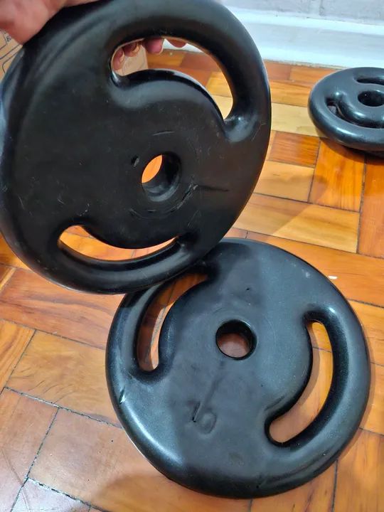Par de Anilhas Musculação -10kg cada  - Foto 3