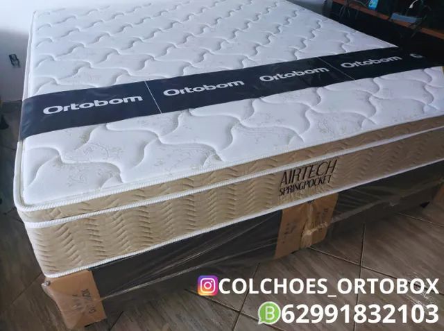 Cama Box Queen sizze da Ortobom de molas ensacadas