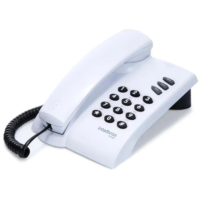 Telefone intelbras com fio pleno Cinza -Aparelho Telefonico -Loja Coimbra Computadores - Foto 2