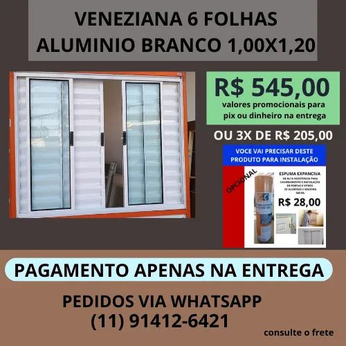 1,00x1,20 veneziana branca cod v78