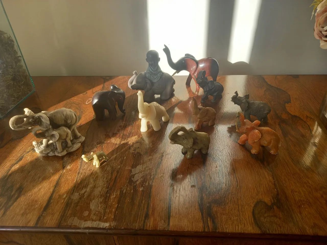 conjunto de elefantes para decoração