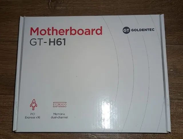 Caixa Vazia de Placa Mãe GT-H61 com Manual e Mídia - Foto 2