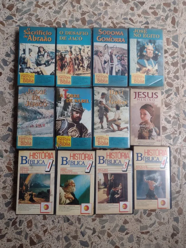Lote de filmes VHS evangélicos biblicos
