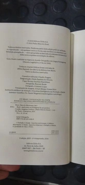 Livro Ruah - Padre Marcelo Rossi - Quebrando paradigmas sobre saúde e magreza - Foto 6