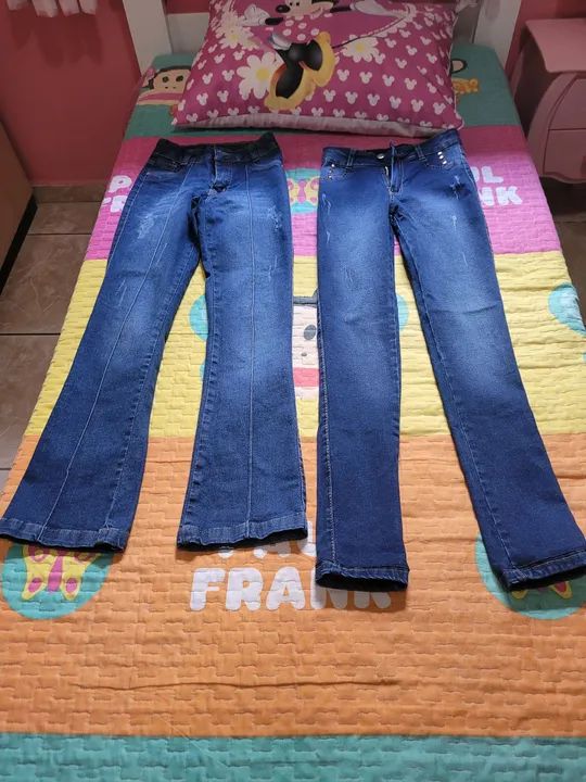Calça jeans infantil review feminino tamanho 12 Roupas