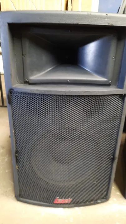 Caixa Leacs Profissional Passiva 750W RMS falante 15" Corneta Titanium usada - Foto 5
