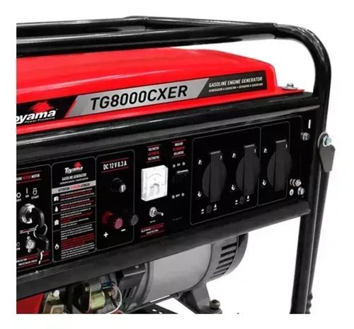 GERADOR A GASOLINA 7,2 KVA TG8000CXER C/ PARTIDA ELÉTRICA MONOFÁSICO 115/230V 60HZ - TOYAM - Foto 2
