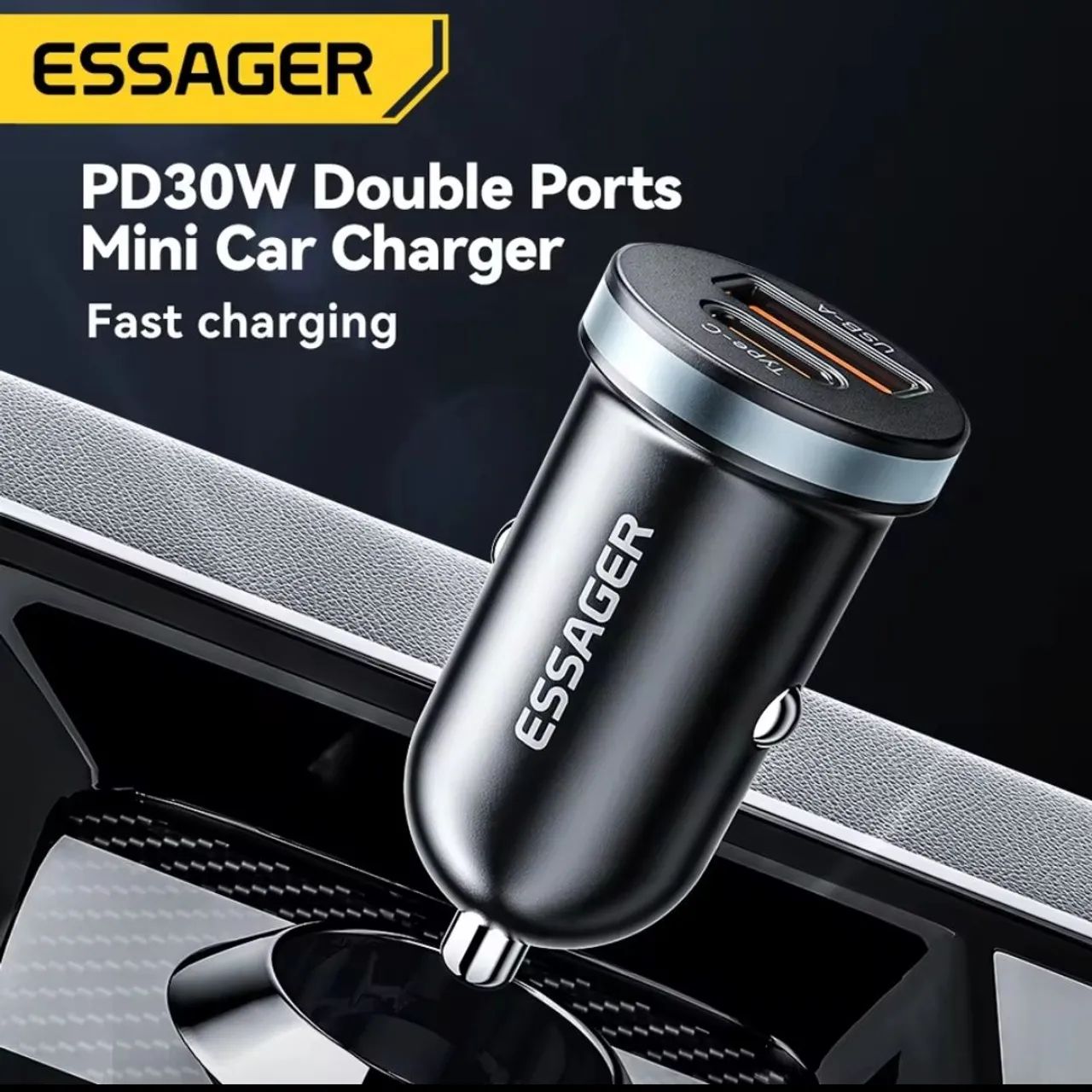 Carregador automotivo 30W ESSAGER - 2 Portas - Foto 5