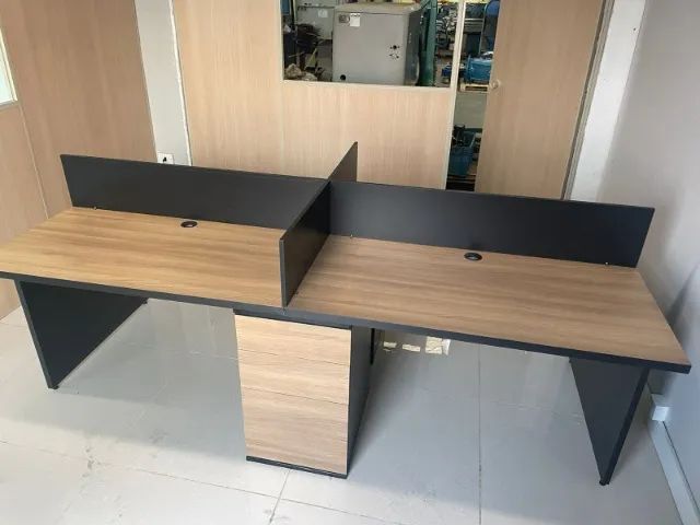 ESTACÃO DE TRABALHO RETA 4 POSIÇÕES NOVA *ANÚNCIO REFERENTE A CADA  POSIÇÃO