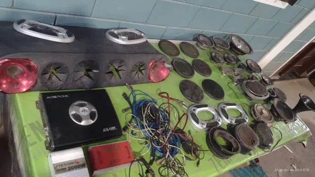 Lote de som automotivo aparelhos etc