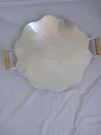 Disco de arado de Alumínio batido 50cm Alças de madeira - Foto 2