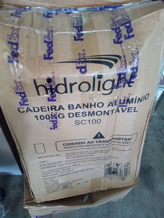 Cadeira de banho <br>https://hidrolight.com.br ? <br>Cadeira Banho Alumínio 100kg Desmontável - Foto 6