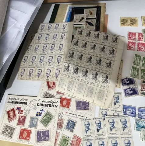 Coleção Filatelia Centenas de Selos brasileiros e europeus - Foto 6