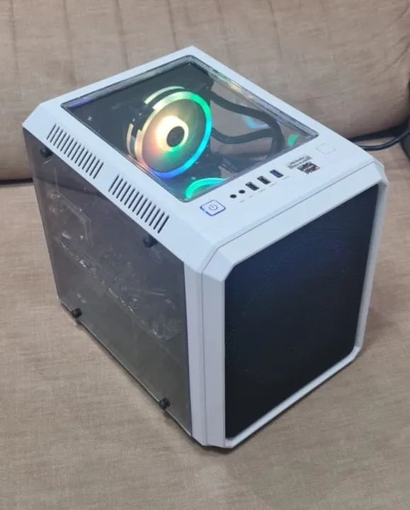 Computador PC Gamer Ryzen 5 16Gb 512Gb RX580, Extra Combo Logitech Teclado+Mouse sem fio - Foto 3