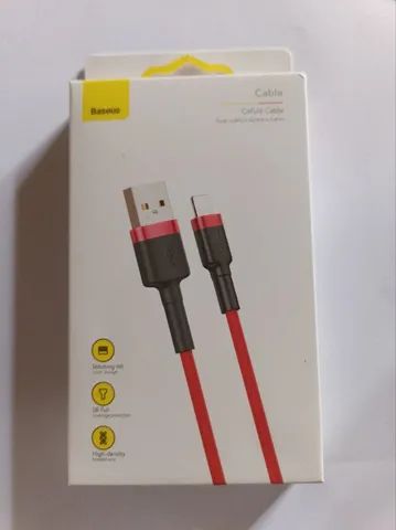 Cabo Iphone 8 ao 14 Baseus 3metros 2A  reforçado cabo lightning 