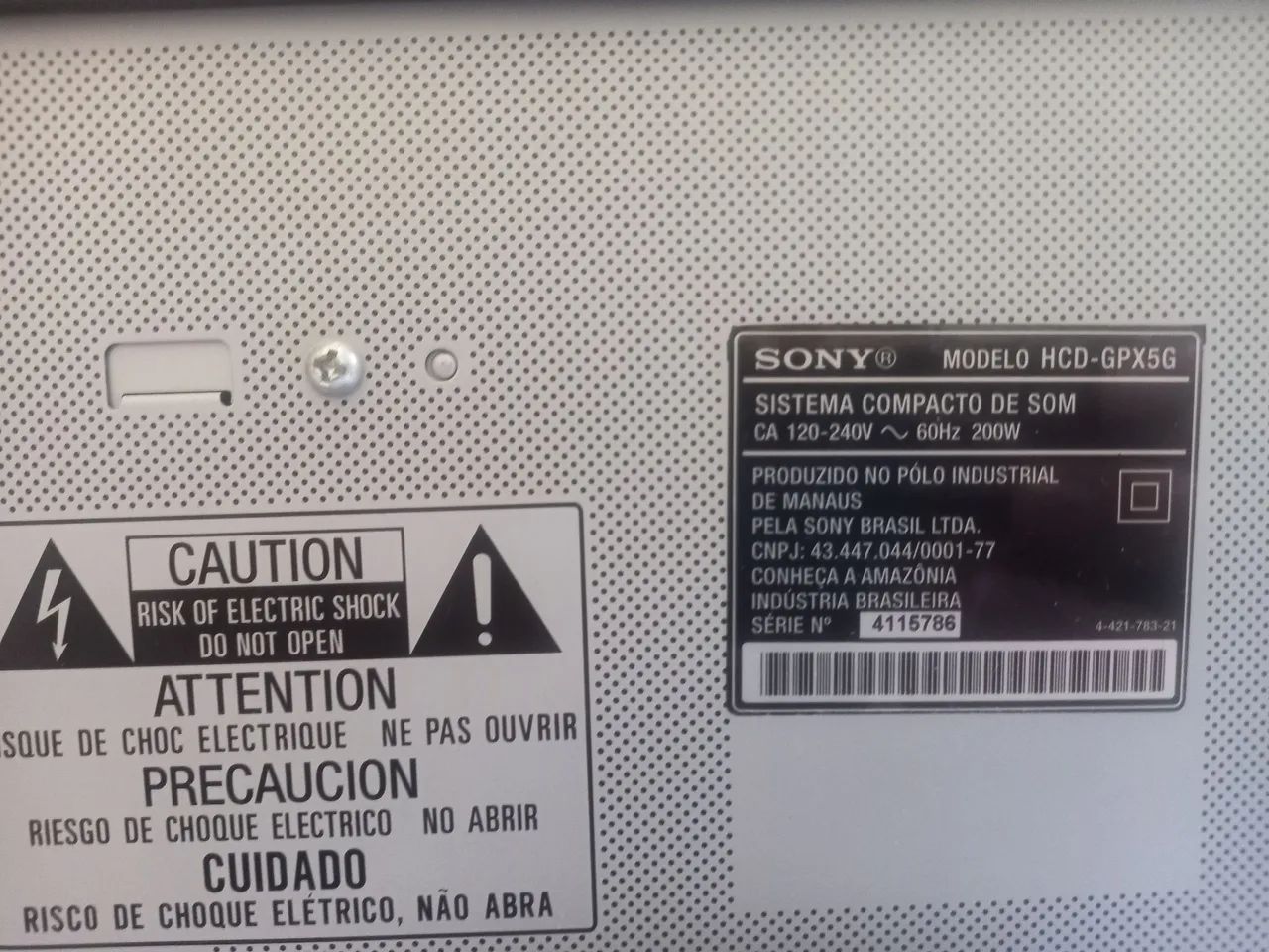 Som Sony Micro System com Bluetooth e CD Player - Foto 5