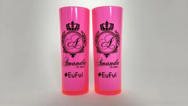 Copos long drink neon ou transparente personalizado  - Foto 4
