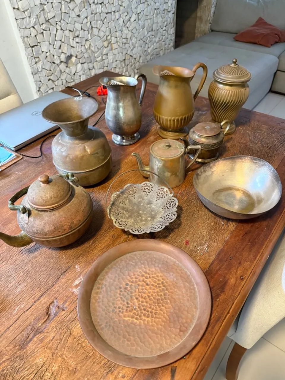 Peças decorativas antigas vintage 