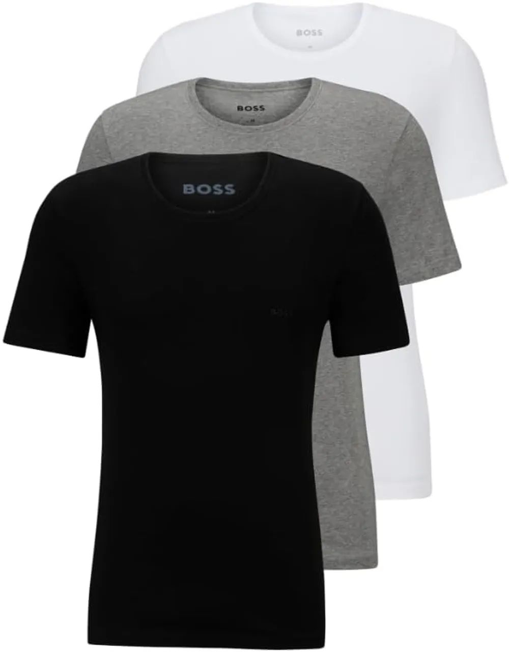 Pacote com 3 Camisetas HUGO BOSS masculinas - Foto 3