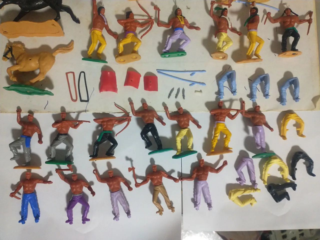Conjunto de Índios Timpo Toys - tipo Forte Apache  - Foto 3