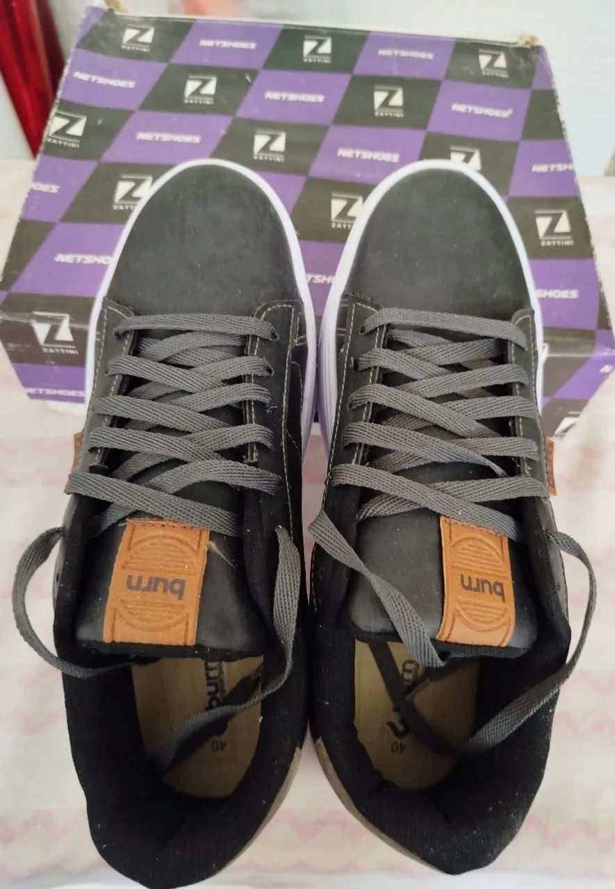 Sapatênis Burn Masculino Preto 40
