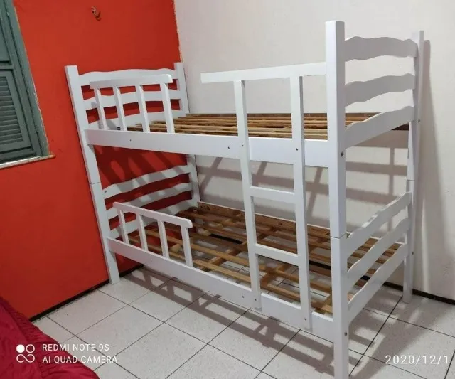 Beliche De Madeira Maciça De Alta Qualidade Branca - Em Oferta
