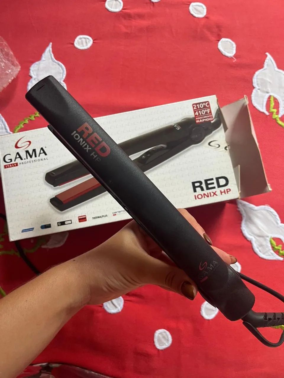 PRANCHA GAMA RED IONIX HP. USADA MAS BEM CONSERVADA - Foto 4