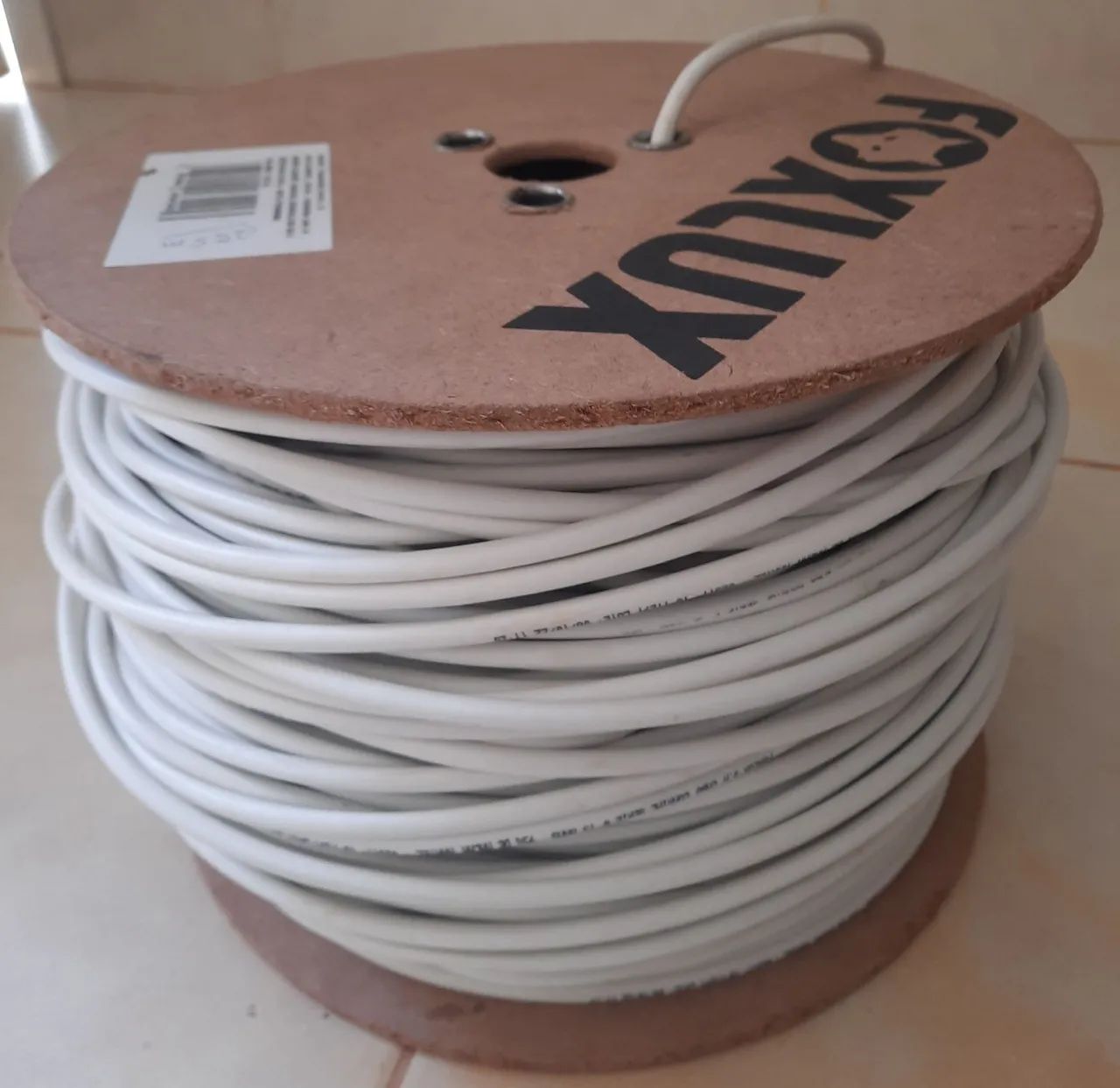 Cabo 250m Coaxial Branco para TV - FOXLUX