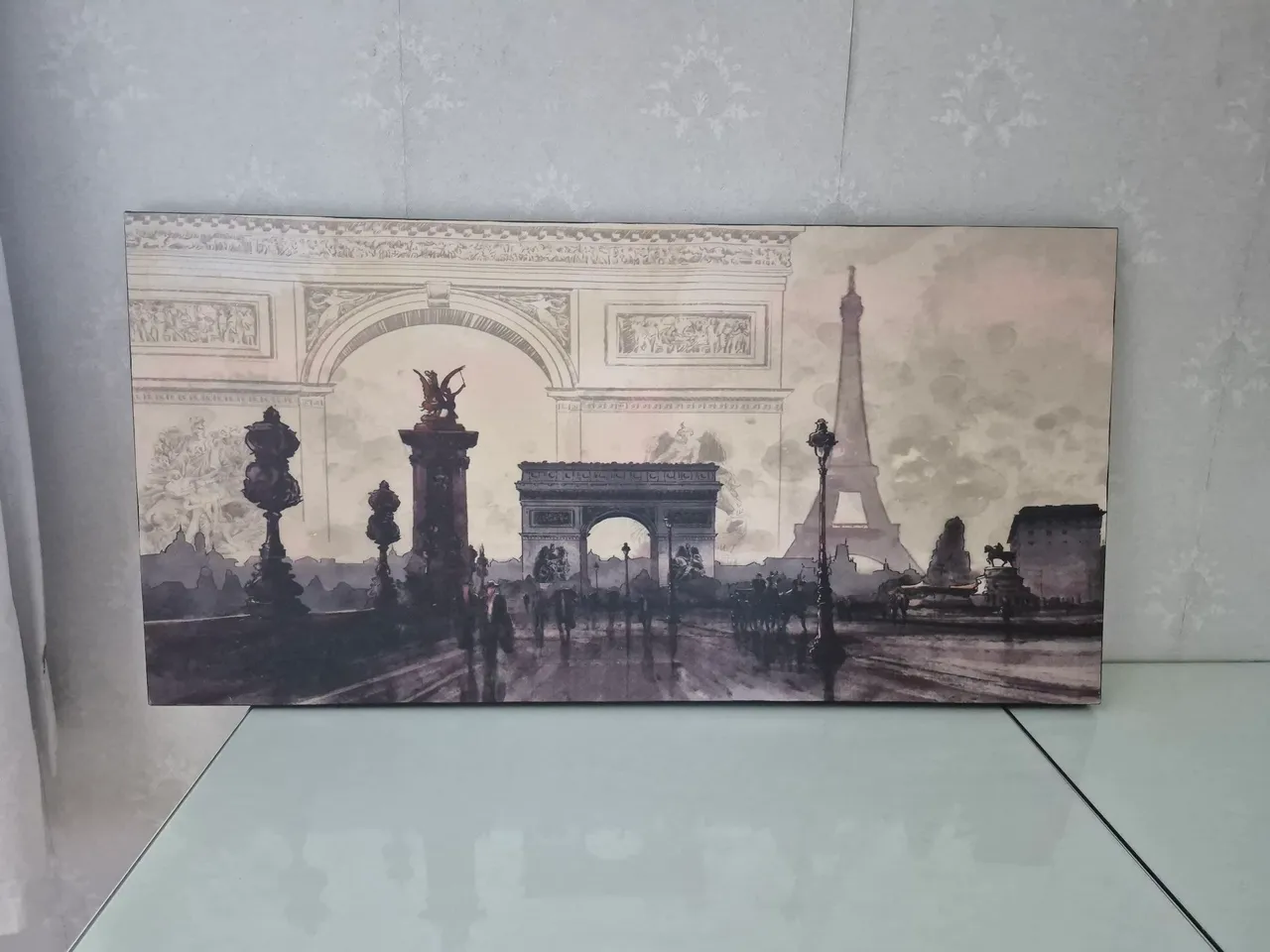 Quadro Grande Canvas Paris - 1,20 X 0,60
