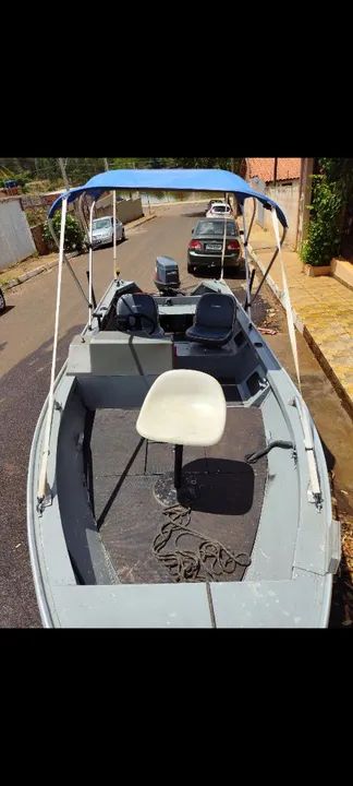 Lancha leveford motor 40 Yamaha carretinha onde  - Foto 2