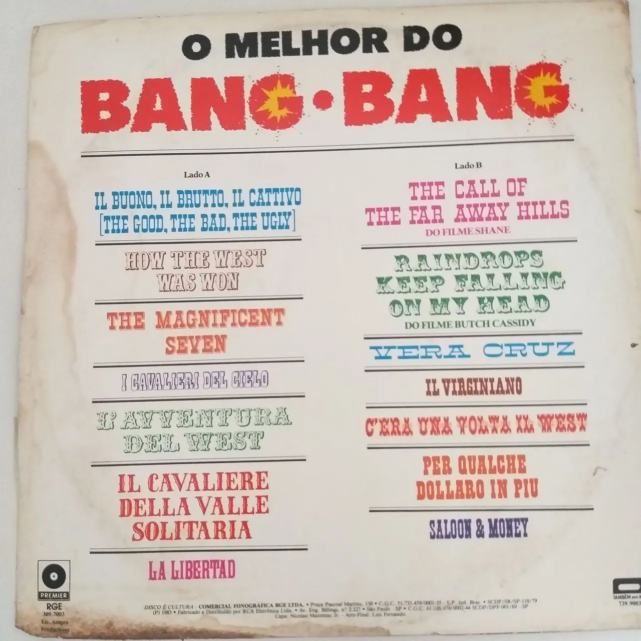 LP O Melhor do Bang Bang - Trilha Sonora Western VINIL Excelente  - Foto 2