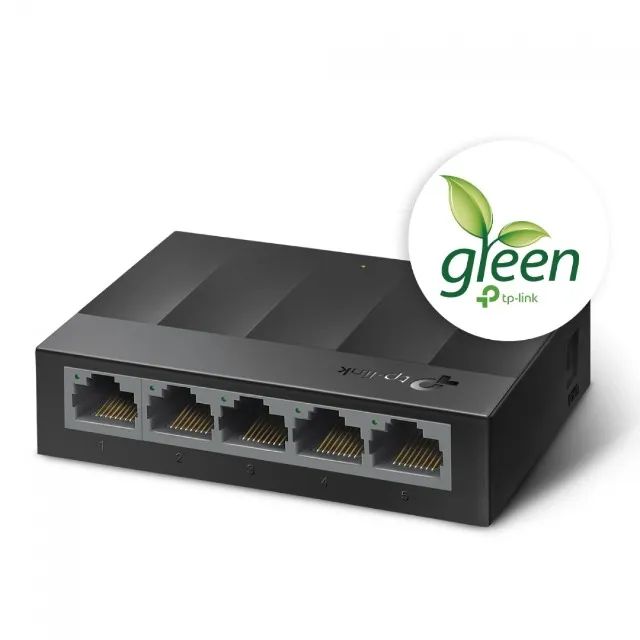 Switch 5 Portas TP-Link LS1005G 10/100/1000Mbps - WZetta - Foto 2