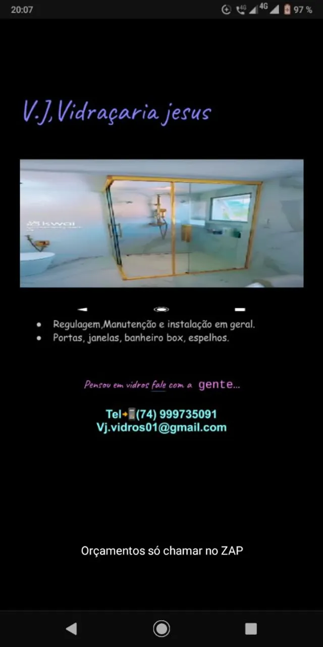 Vidraçaria.