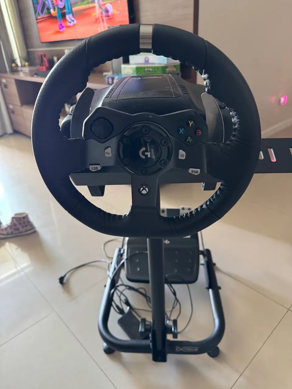 Volante gamer Logitech G G920 com Suporte Extreme